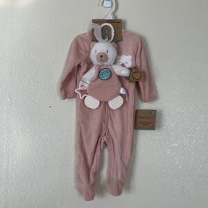 Dream Gro Footie Pajama Set with Blanket Buddie, 3-6 months